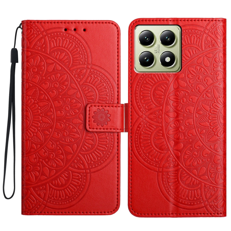 Flower Embossed Leather Phone Case