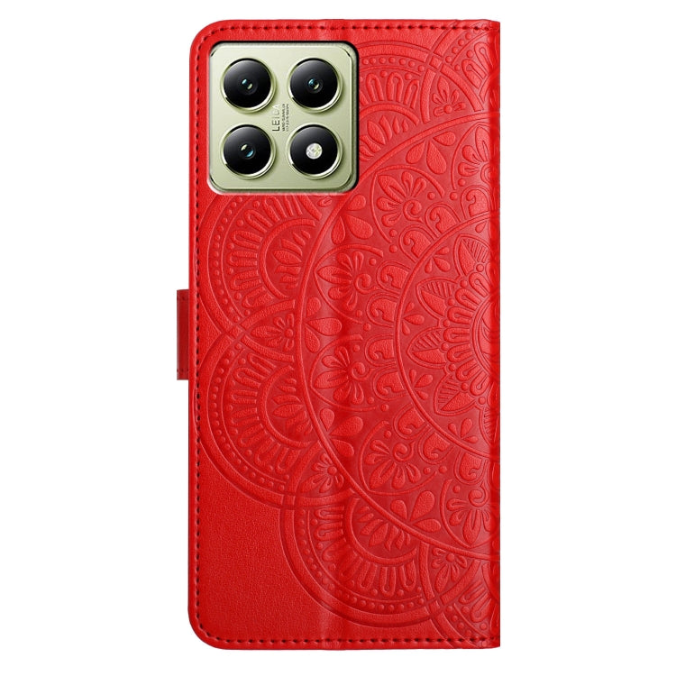 Flower Embossed Leather Phone Case