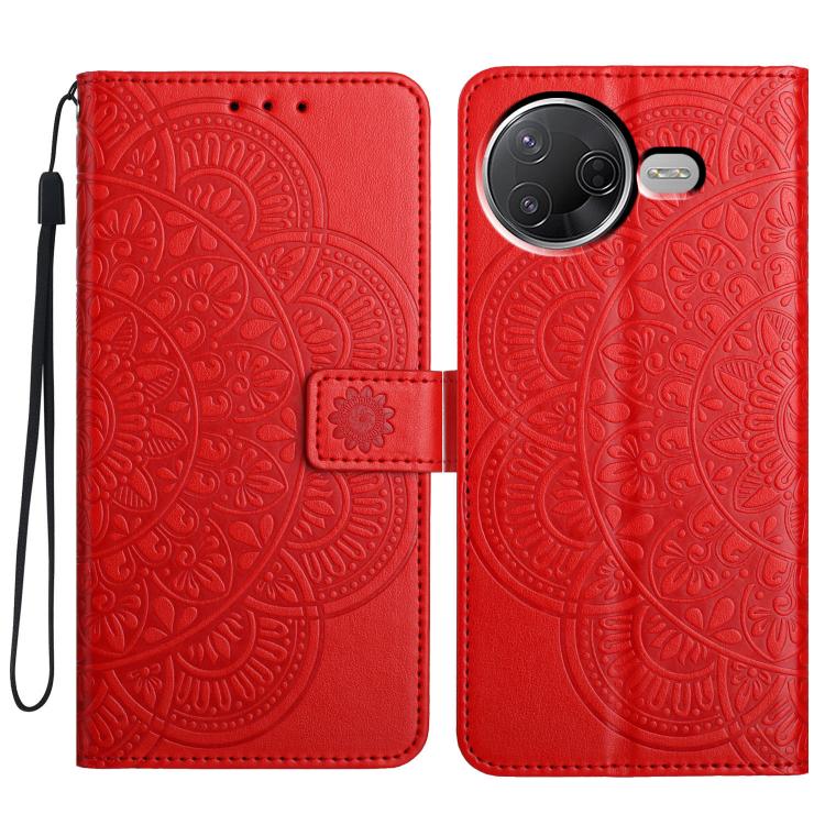 Flower Embossed Leather Phone Case