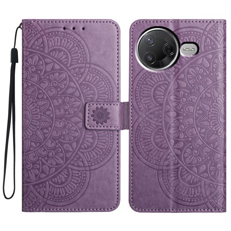 Flower Embossed Leather Phone Case