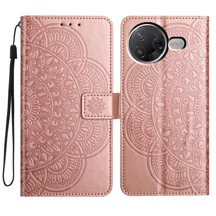 Flower Embossed Leather Phone Case