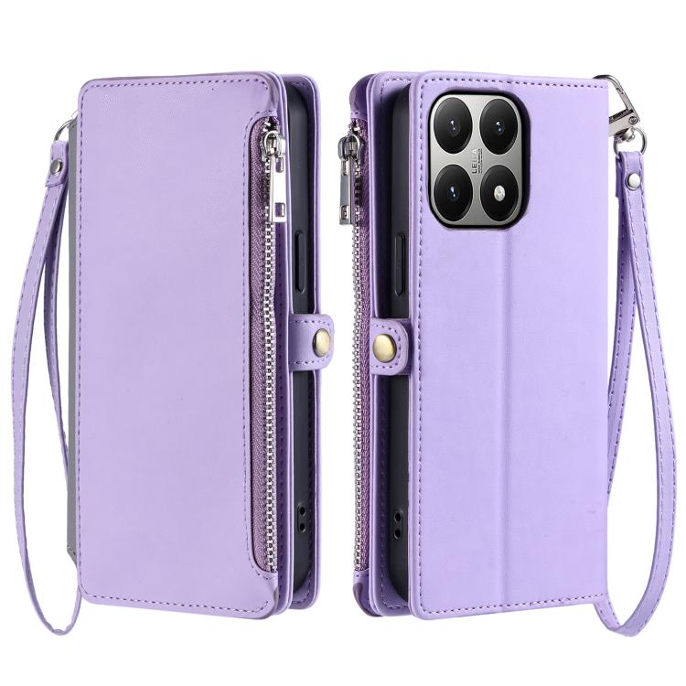 Leather Stitching Multi-card Slot Zipper Phone Case, For Xiaomi 15T Pro, For Xiaomi 15 Pro, For Xiaomi 15
