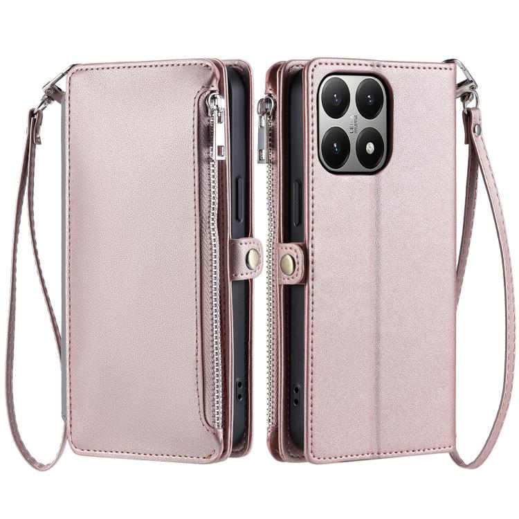 Leather Stitching Multi-card Slot Zipper Phone Case, For Xiaomi 15T Pro, For Xiaomi 15 Pro, For Xiaomi 15