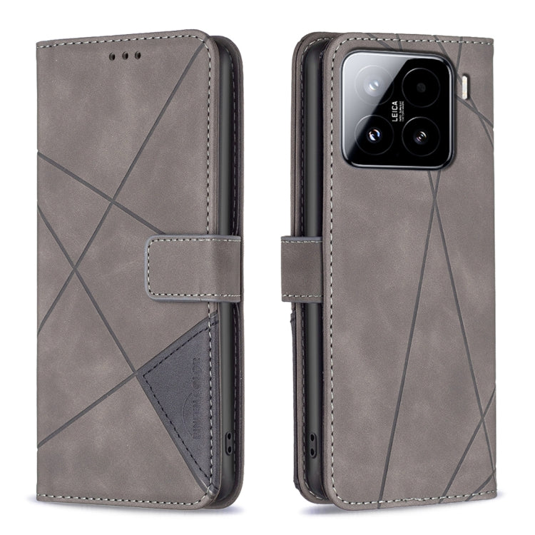 Magnetic Buckle Rhombus Texture Leather Phone Case