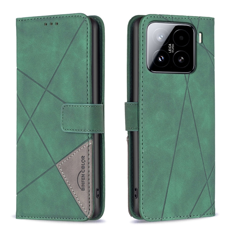 Magnetic Buckle Rhombus Texture Leather Phone Case