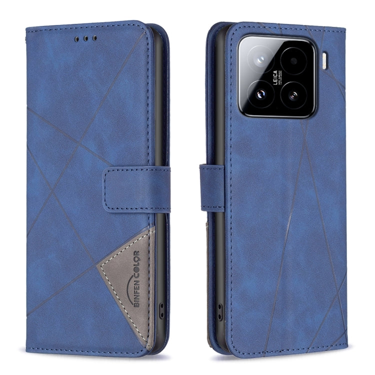 Magnetic Buckle Rhombus Texture Leather Phone Case