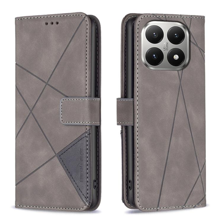 Magnetic Buckle Rhombus Texture Leather Phone Case, For Xiaomi Poco M7 4G 169mm, For Xiaomi 15T Pro 5G, For Xiaomi 15T 5G, For Xiaomi Poco F7 5G Global