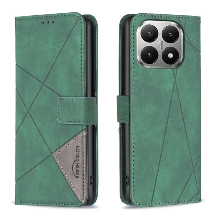 Magnetic Buckle Rhombus Texture Leather Phone Case, For Xiaomi Poco M7 4G 169mm, For Xiaomi 15T Pro 5G, For Xiaomi 15T 5G, For Xiaomi Poco F7 5G Global