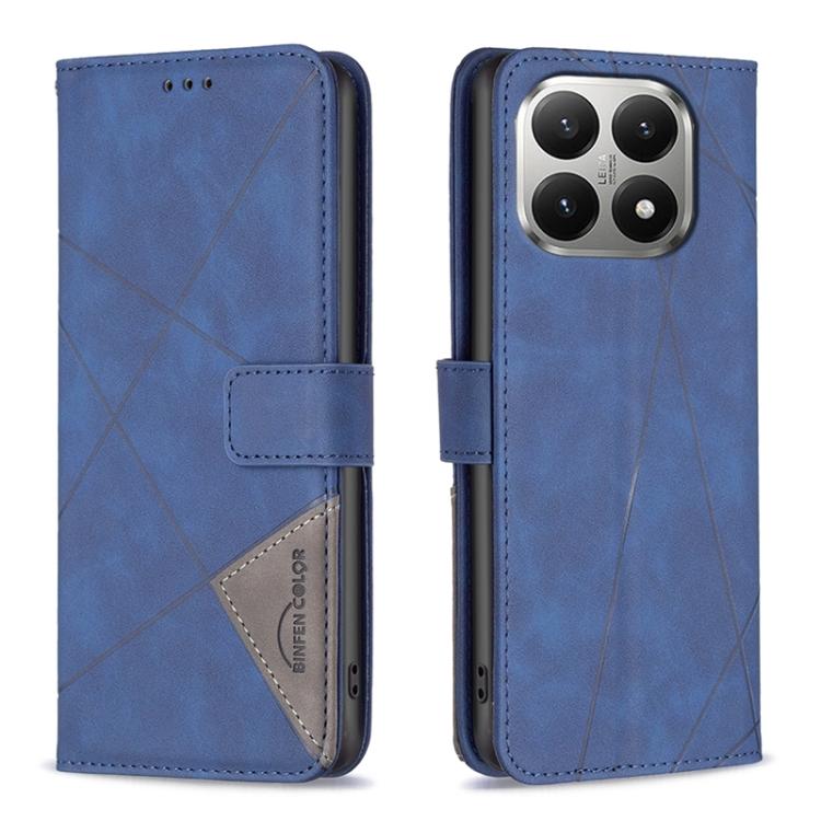 Magnetic Buckle Rhombus Texture Leather Phone Case, For Xiaomi Poco M7 4G 169mm, For Xiaomi 15T Pro 5G, For Xiaomi 15T 5G, For Xiaomi Poco F7 5G Global