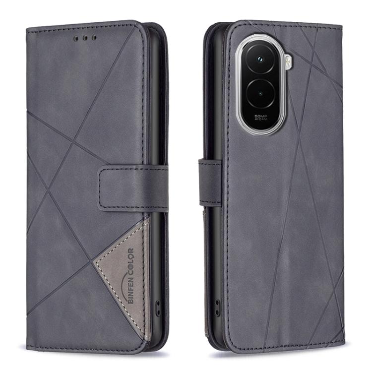 Magnetic Buckle Rhombus Texture Leather Phone Case, For Xiaomi Poco M7 4G 169mm, For Xiaomi 15T Pro 5G, For Xiaomi 15T 5G, For Xiaomi Poco F7 5G Global