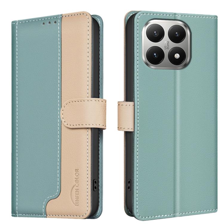 Color Matching RFID Anti-theft Leather Phone Case, For Xiaomi Poco M7 4G 169mm, For Xiaomi 15T Pro 5G, For Xiaomi 15T 5G, For Xiaomi Poco F7 5G Global