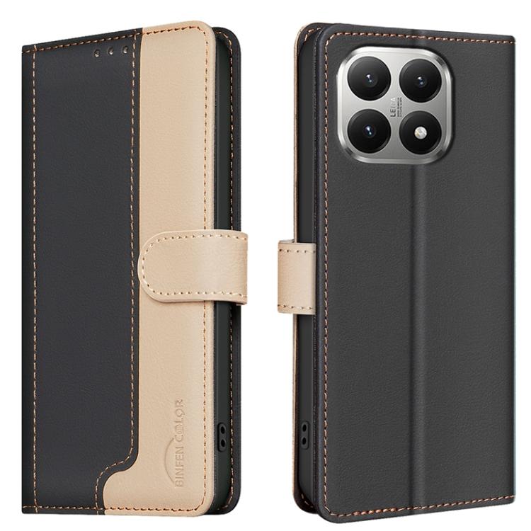 Color Matching RFID Anti-theft Leather Phone Case, For Xiaomi Poco M7 4G 169mm, For Xiaomi 15T Pro 5G, For Xiaomi 15T 5G, For Xiaomi Poco F7 5G Global
