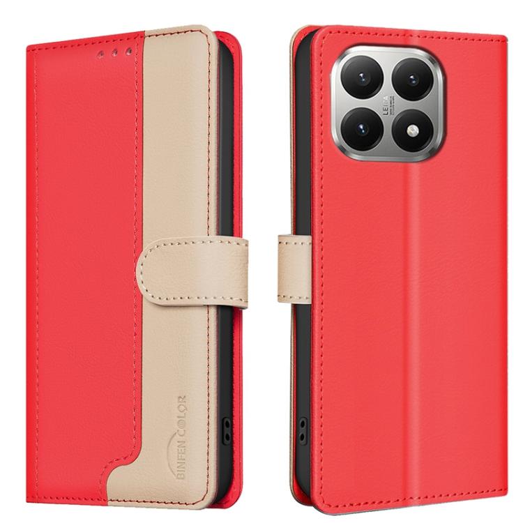 Color Matching RFID Anti-theft Leather Phone Case, For Xiaomi Poco M7 4G 169mm, For Xiaomi 15T Pro 5G, For Xiaomi 15T 5G, For Xiaomi Poco F7 5G Global