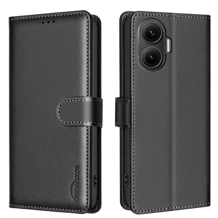 Litchi Texture RFID Anti-theft Leather Phone Case, For Xiaomi Poco M7 4G 169mm, For Xiaomi 15T Pro 5G, For Xiaomi 15T 5G, For Xiaomi Poco F7 5G Global