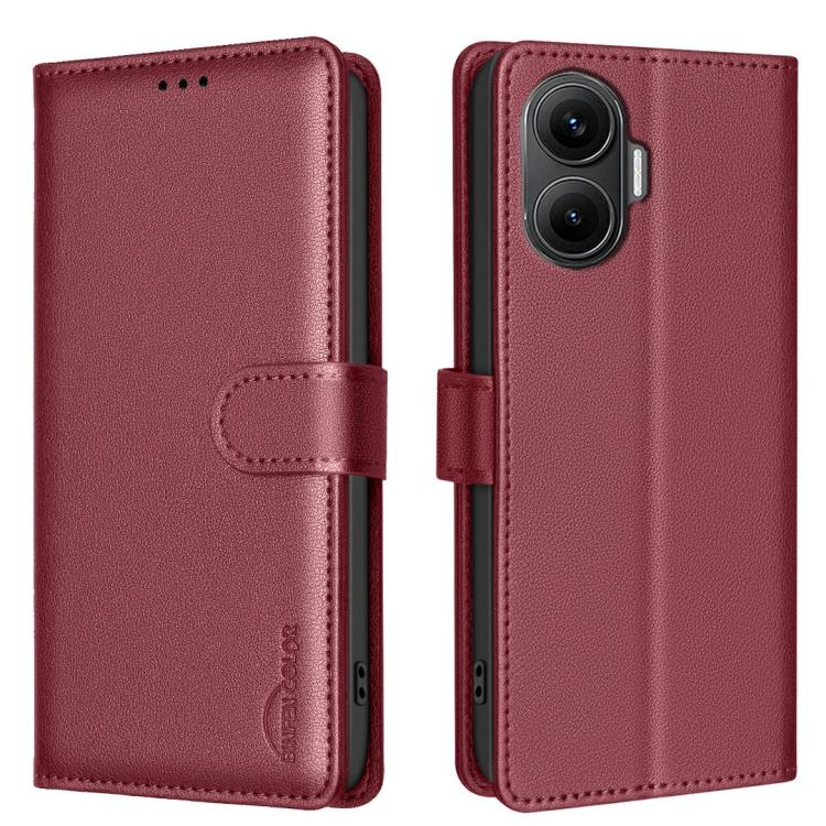 Litchi Texture RFID Anti-theft Leather Phone Case, For Xiaomi Poco M7 4G 169mm, For Xiaomi 15T Pro 5G, For Xiaomi 15T 5G, For Xiaomi Poco F7 5G Global