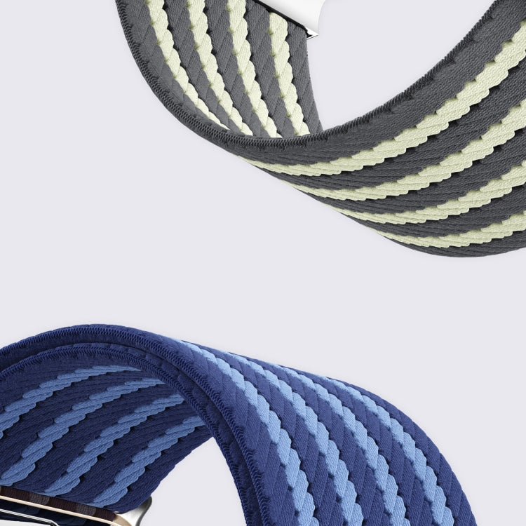 Parachute Buckle 4-Stripe Braided Nylon Watch Band, For Apple Watch 46mm / 49mm / 45mm / 44mm, For Apple Watch 42mm / 41mm / 40mm / 38mm