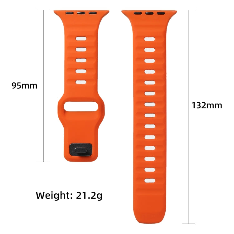 Horizontal Stripes Two-Color Silicone Watch Band, For Apple Watch 46mm / 49mm / 45mm / 44mm, For Apple Watch 42mm / 41mm / 40mm / 38mm