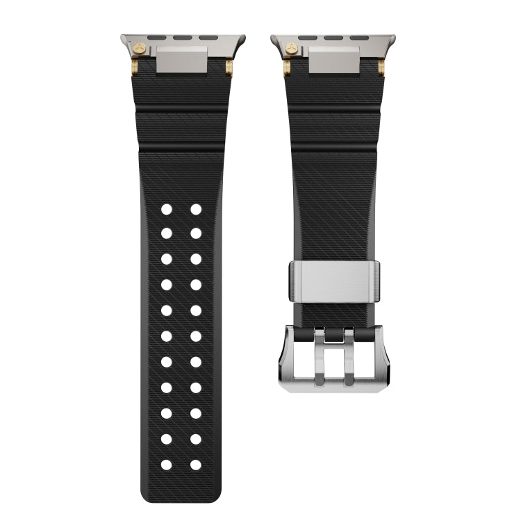 Cool Dual-Row Holes Silicone Watch Band