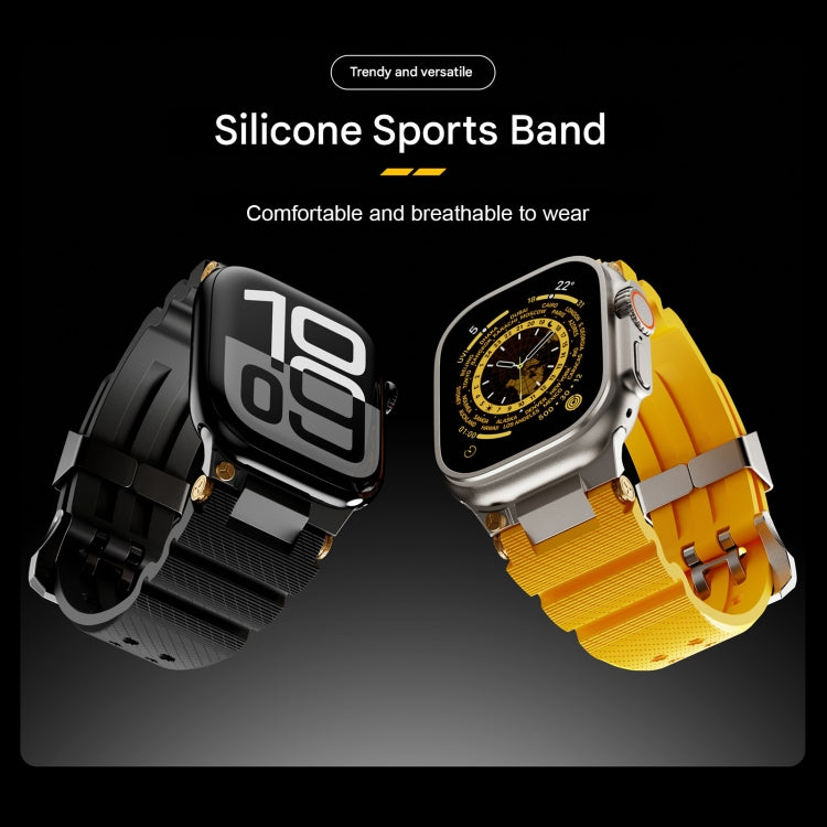 Cool Dual-Row Holes Silicone Watch Band