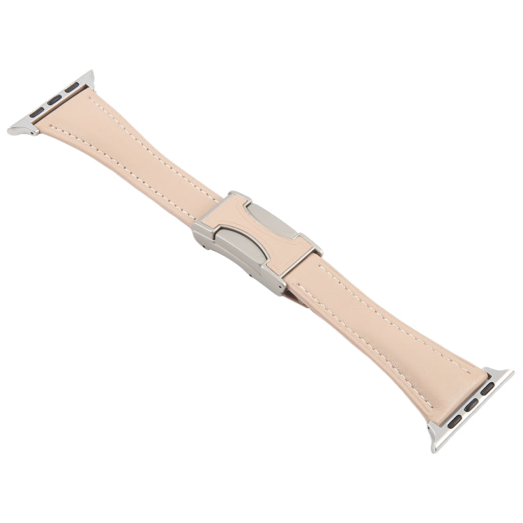 Slim Magnetic Buckle Genuine Leather Watch Band