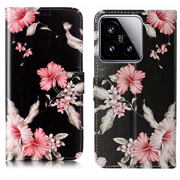 Colored Drawing Marble Pattern Leather Phone Case