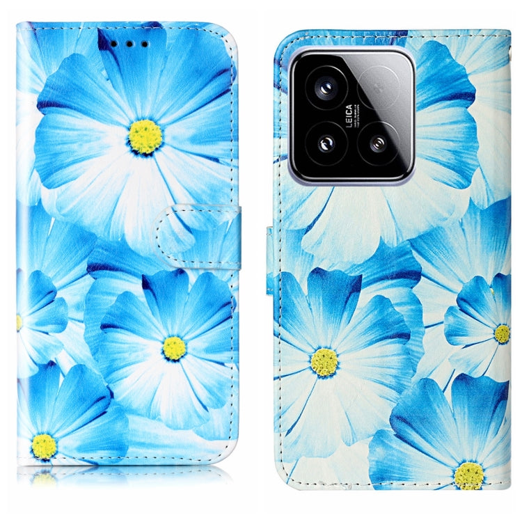Colored Drawing Marble Pattern Leather Phone Case