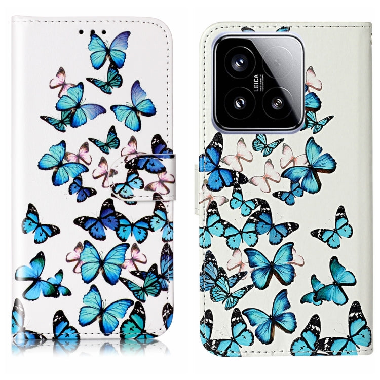 Colored Drawing Marble Pattern Leather Phone Case