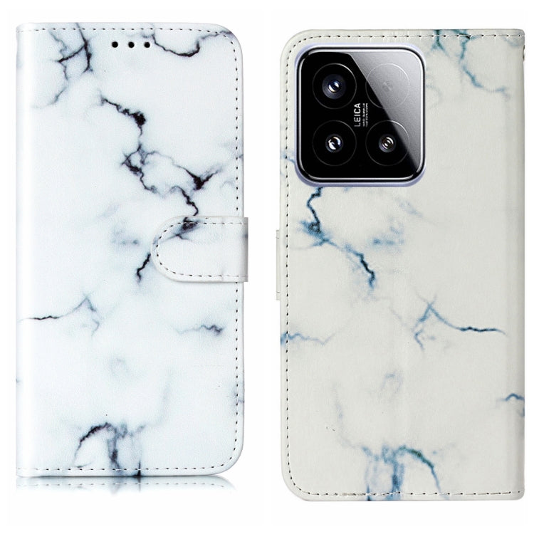 Colored Drawing Marble Pattern Leather Phone Case