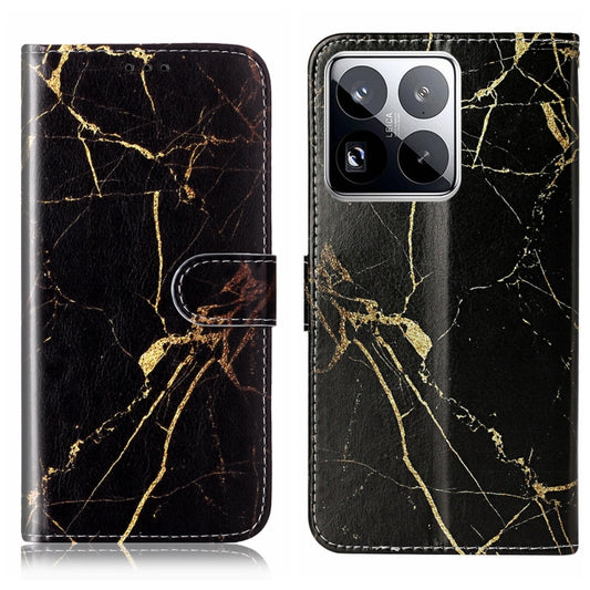 Colored Drawing Marble Pattern Leather Phone Case, For Xiaomi 15 Pro, For Xiaomi 15