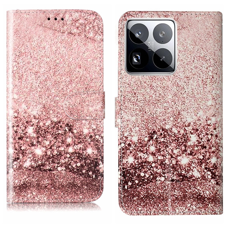 Colored Drawing Marble Pattern Leather Phone Case