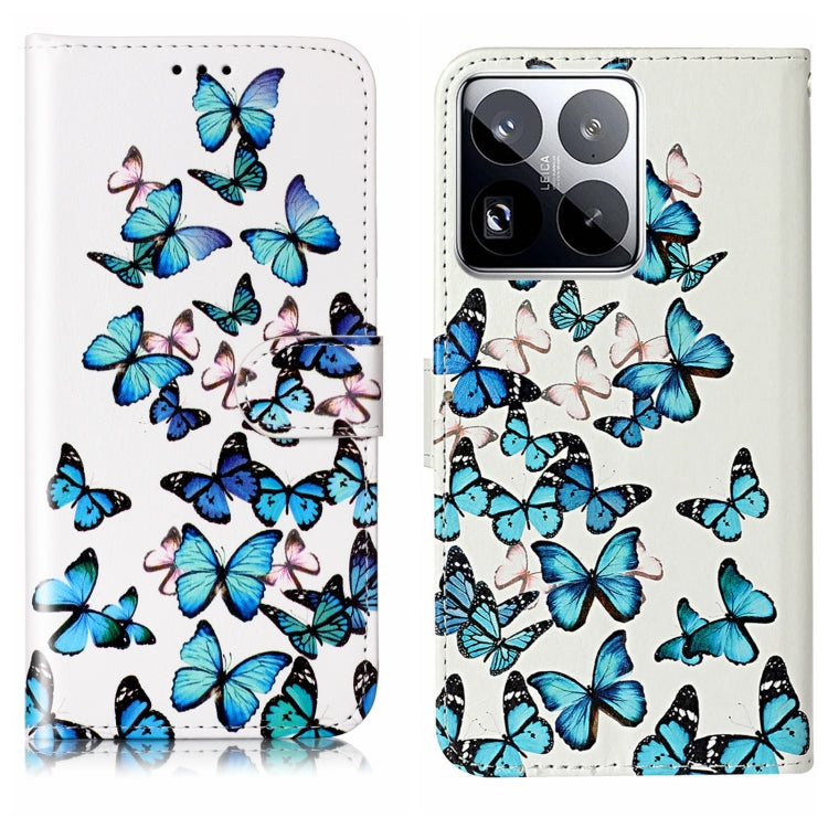 Colored Drawing Marble Pattern Leather Phone Case
