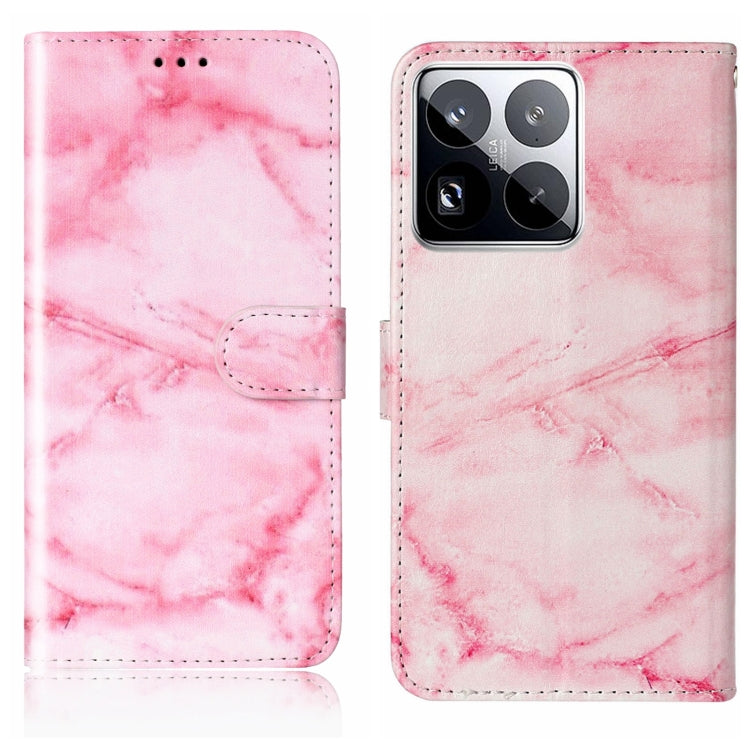 Colored Drawing Marble Pattern Leather Phone Case