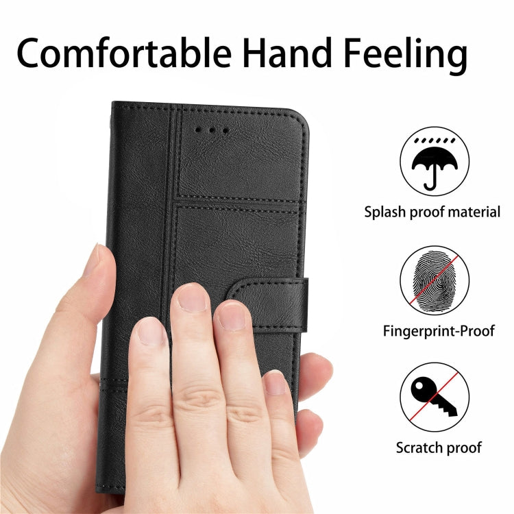 Cowhide Texture Stitching Leather Phone Case, For Xiaomi 15 Pro, For Xiaomi 15