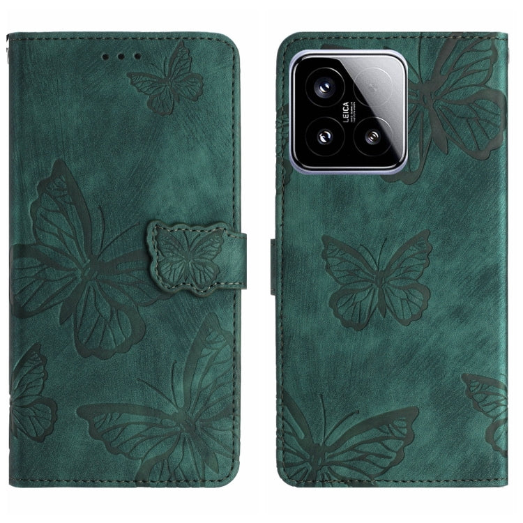Skin-feel Embossed Butterfly Leather Phone Case