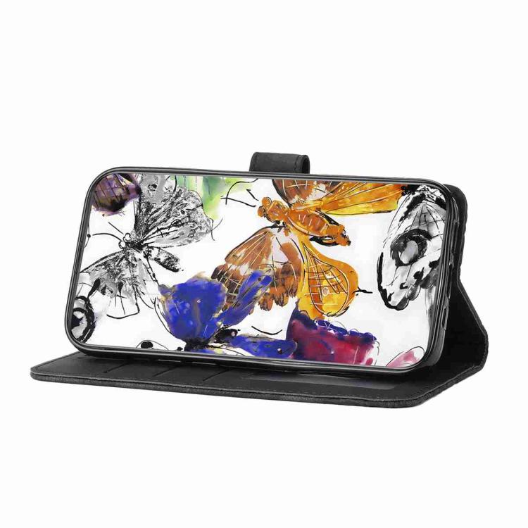 Skin-feel Embossed Butterfly Leather Phone Case