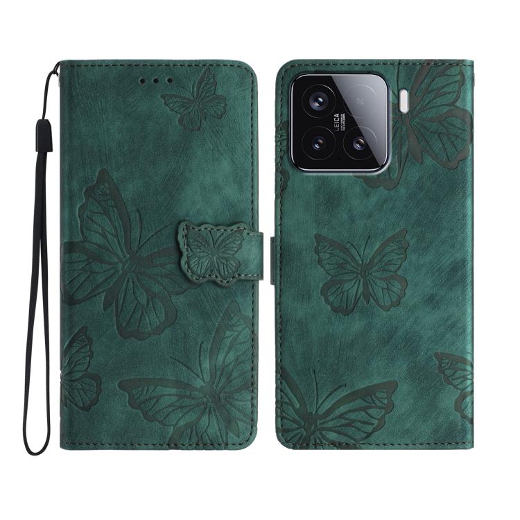 Skin-feel Embossed Butterfly Leather Phone Case
