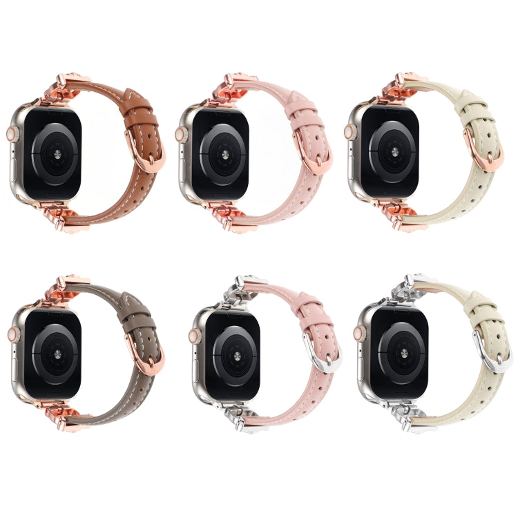 Leopard Head Genuine Leather Watch Band