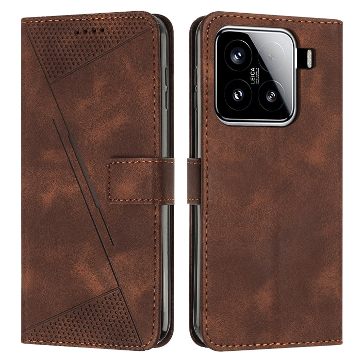 Dream Triangle Leather Phone Case with Lanyard