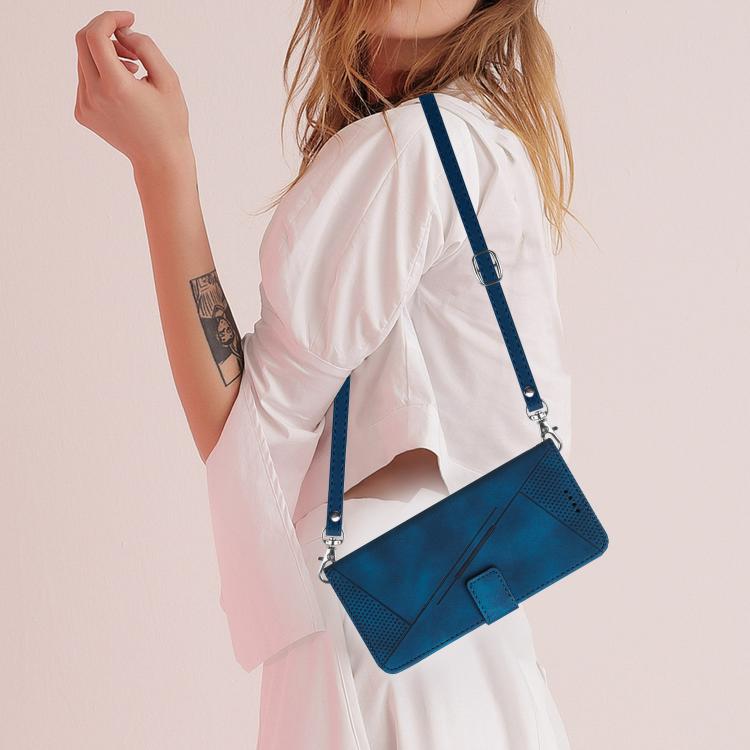 Dream Triangle Leather Phone Case with Lanyard