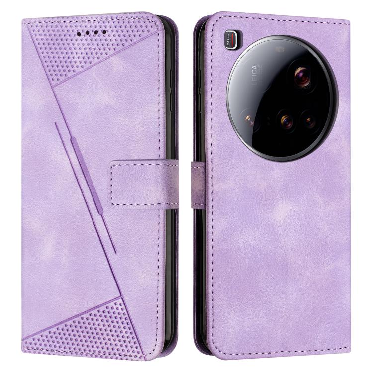 Dream Triangle Leather Phone Case with Lanyard