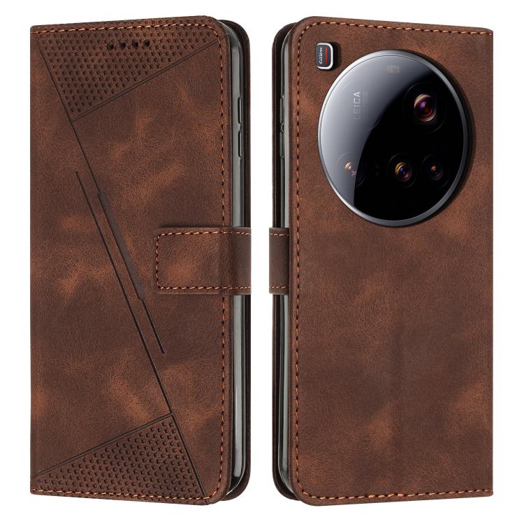 Dream Triangle Leather Phone Case with Lanyard