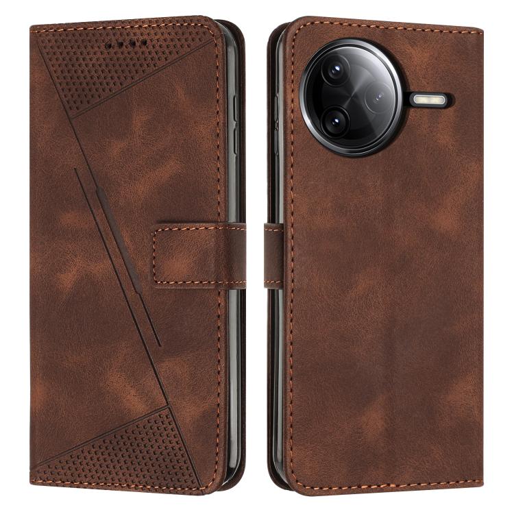 Dream Triangle Leather Phone Case with Lanyard