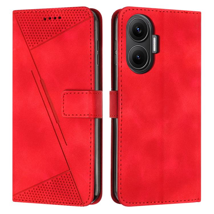 Dream Triangle Leather Phone Case with Lanyard