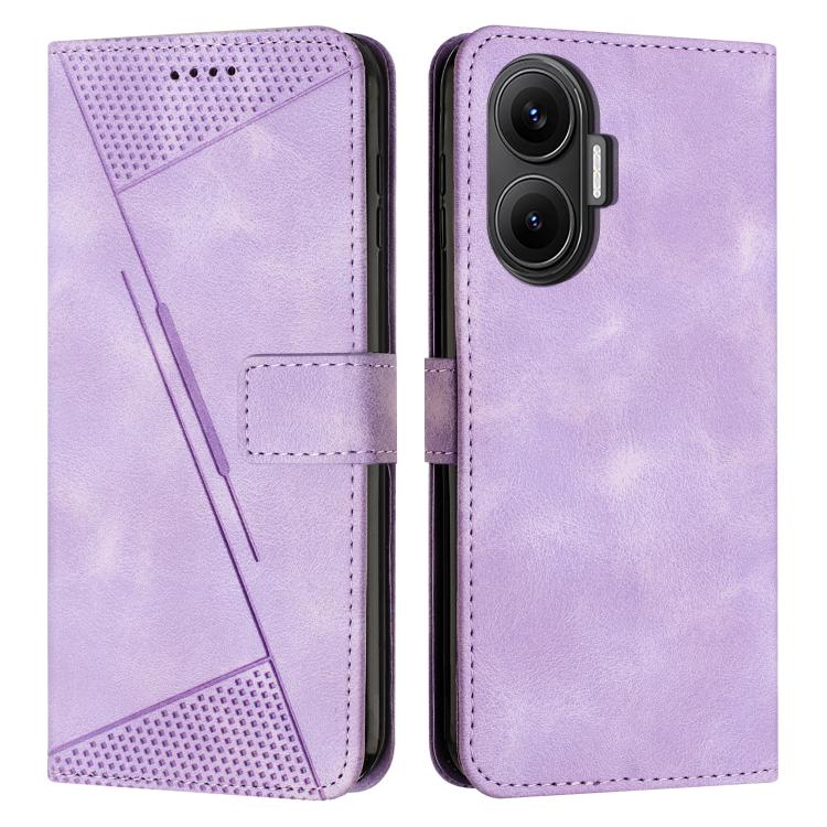 Dream Triangle Leather Phone Case with Lanyard