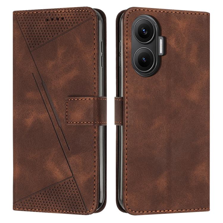 Dream Triangle Leather Phone Case with Lanyard