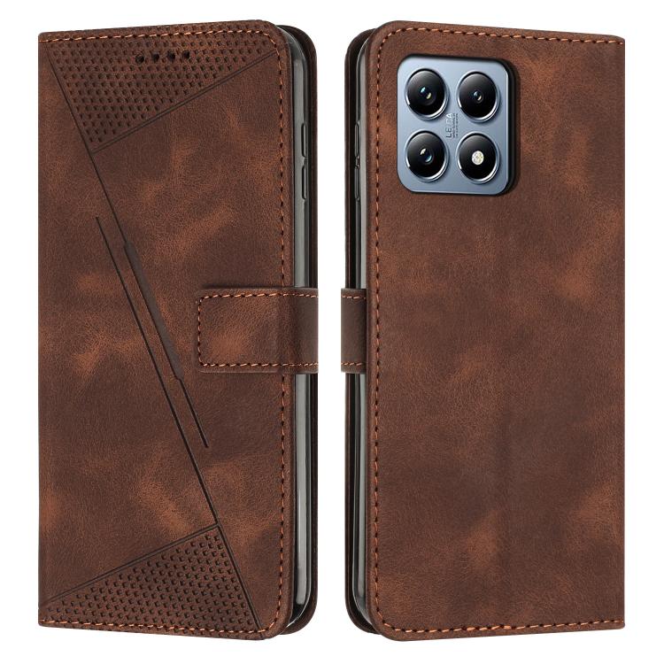 Dream Triangle Leather Phone Case with Lanyard