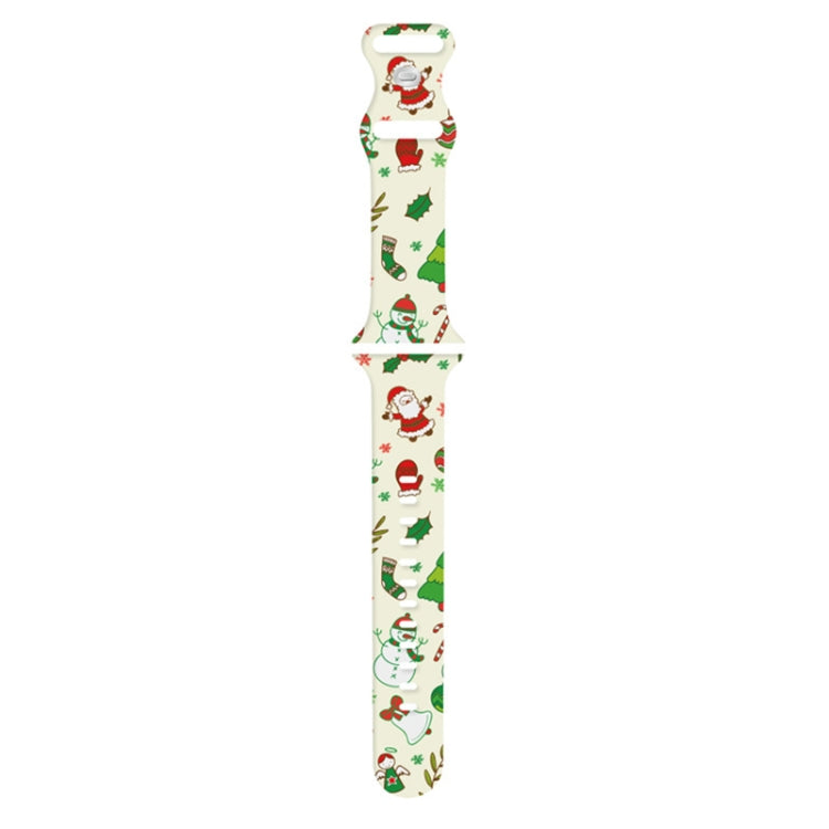 Christmas Pattern Silicone Watch Band
