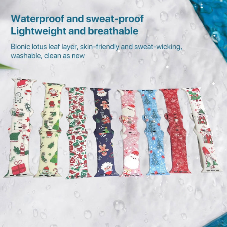 Christmas Pattern Silicone Watch Band