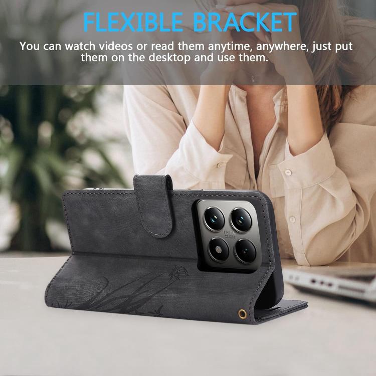 Orchid Butterfly Embossed Leather Phone Case