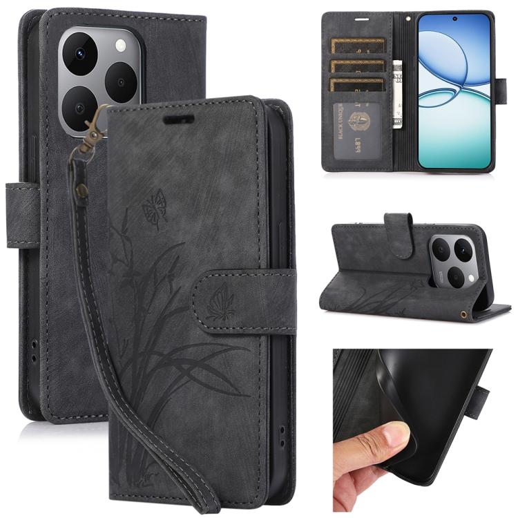 Orchid Butterfly Embossed Leather Phone Case, For Xiaomi 15T 5G, For Xiaomi 15 Ultra, For Xiaomi 15 Pro, For Xiaomi 15